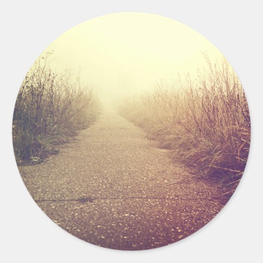 20 - 1,5 Umschlag Aufkleber Sonnenaufgang Wanderwe (Vorderseite)