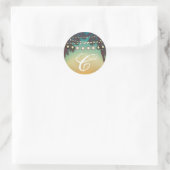 20 - 1,5 Umschlag Aufkleber Strand Sunset Palm Tre (Tasche)