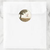 20 - 1,5 Umschlag Aufkleber Tree & Sunset Hill (Tasche)