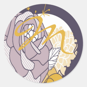 20 - 1,5 Umschlag Aufkleber Vintage Pflaume Senfar