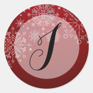 20 - 1,5 Umschlag Aufkleber Winterschneeflocken Sc