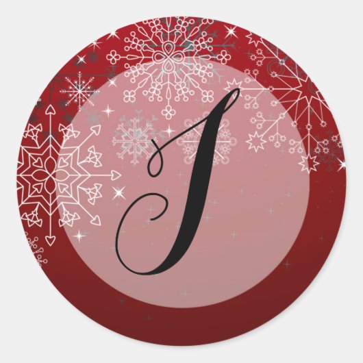 20 - 1,5 Umschlag Aufkleber Winterschneeflocken Sc (Vorderseite)