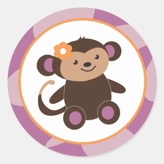 20 - 1,5" Umschlag Lila Jacana Runder Aufkleber (Vorderseite)