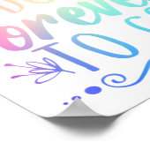 20. 20-jähriges Hochzeitsjubiläum Ehefrau Poster (Ecke)