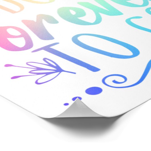 20. 20-jähriges Hochzeitsjubiläum Ehefrau Poster (Ecke)