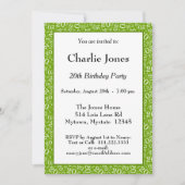 20 - 20. Veranstaltung mit Random Number Pattern G Einladung (Vorderseite)