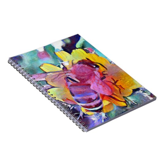 20. August National Honeybee Day A.I. + Foto Biene Notizblock (Rechte Seite)