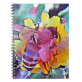 20. August National Honeybee Day A.I. + Foto Biene Notizblock (Vorderseite)