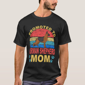 20 Befördert Zur Deutschen Schäferhund-Mama Deutsc T-Shirt