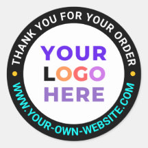 20 Benutzerdefiniertes Logo, Round Business Danke