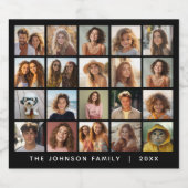 20 BildvorlagenCollage mit benutzerdefiniertem Tex Bierflaschenetikett (Einzelnes Label)