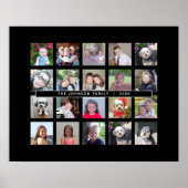 20 BildvorlagenCollage mit benutzerdefiniertem Tex Poster (Vorne)