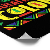 20 Black History Monat Afrikanische Pride Bekleidu Poster (Ecke)