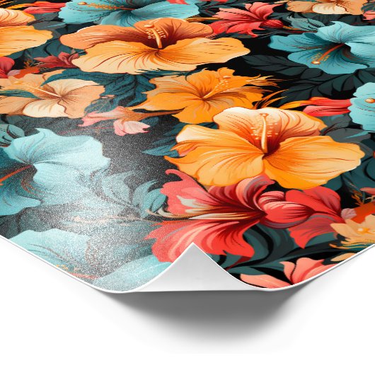 #20 Blumenmuster Fotodruck (Ecke)