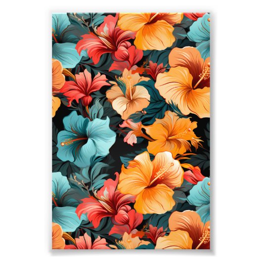 #20 Blumenmuster Fotodruck (Vorne)