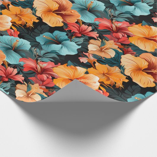 #20 Blumenmuster Geschenkpapier (Ecke)