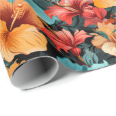 #20 Blumenmuster Geschenkpapier (Rolleneckpunkt)