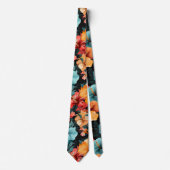 #20 Blumenmuster Krawatte (Vorderseite)