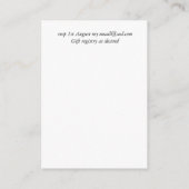 20 Budget Olivenöl Blätter Hochzeit Einladung in U (Rückseite)