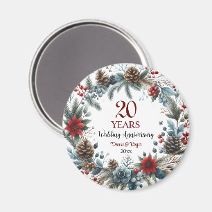 20. China Hochzeitstag Eleganter Winter Magnet