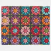 20 Daisy Flower Pattern Throw Blanket Soft Fleece (Vorderseite (Horizontal))