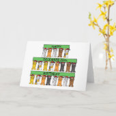 20. Dezember Glückwunsch Geburtstag Cartoon Katzen Karte (Gelbe Blume)