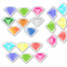 20 Diamanten verschiedener Farben - Edelstein Edel