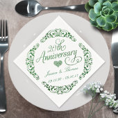 20. Emerald Wedding Anniversary Paper Napkins Serviette