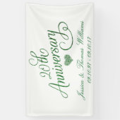 20. Emerald Wedding Jubiläum Banner (Vertikal)