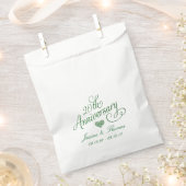 20. Emerald Wedding Jubiläum Gunst Bag Geschenktütchen (Ausgeschnitten)