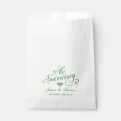 20. Emerald Wedding Jubiläum Gunst Bag Geschenktütchen (Vorderseite)