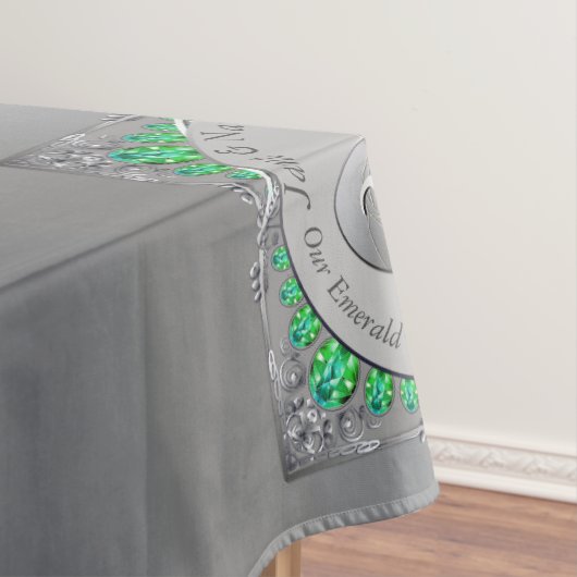 20. Emerald Wedding Jubiläum Tablecloth Tischdecke (Beispiel)