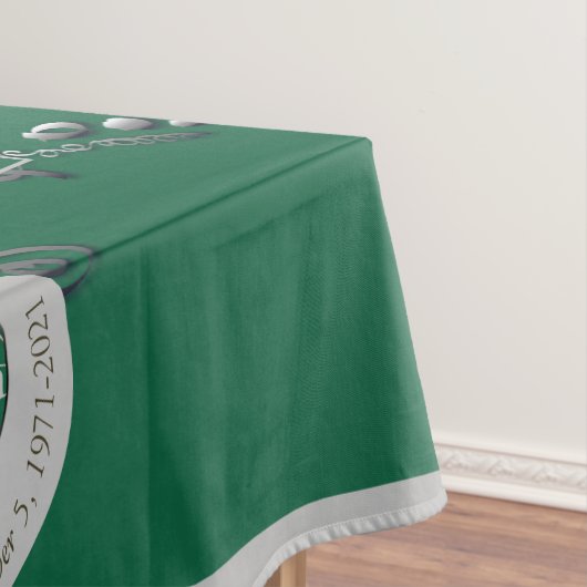 20. Emerald Wedding Jubiläum Tablecloth Tischdecke (Beispiel)