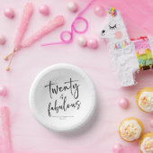 20 & fabelhafte Minimalistische 20. Geburtstagspar Pappteller (Party)