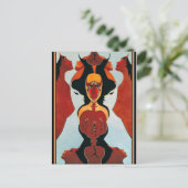 20 Faces - Stammestanz Postkarte (Stehend Vorderseite)