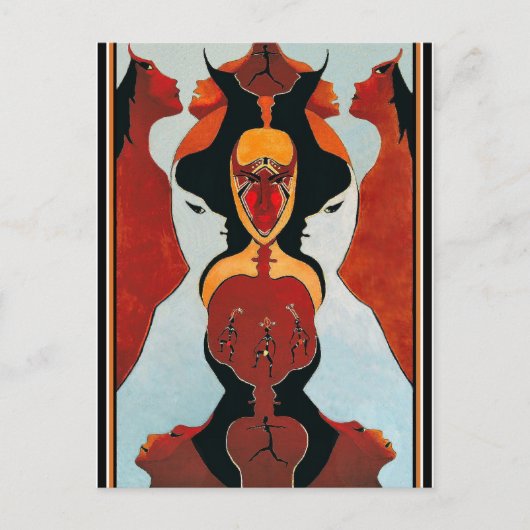 20 Faces - Stammestanz Postkarte (Vorderseite)