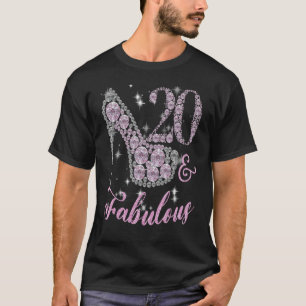 20 Fantastisch Funkelnd Shiny Heel 20. Happy Birth T-Shirt