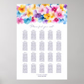 20 farbenfrohe Blumenübersicht Poster (Vorne)