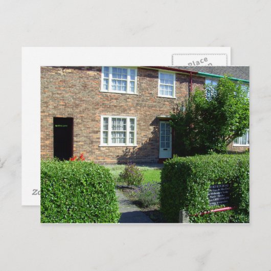 20 Forthlin Road. Zuhause von Paul McCartney Postkarte (Vorne/Hinten)