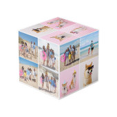 20 Foto Benutzerdefiniertes Personalisiertes Foto Würfel (Rückseite Schrägansicht)