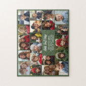 20-Foto-Collage mit Text in der Mitte Puzzle (Vertikal)