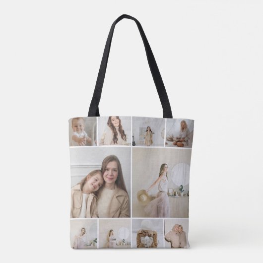 20 Foto-Collage-Vorlage personalisiert Tasche (Rückseite)
