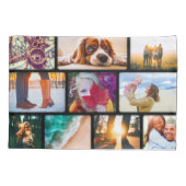 20 Foto-Kissen-Case-Vorlage Collage Black Frame Kissenbezug (Rückseite)