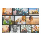 20 Foto-Kissen-Case-Vorlage Collage Black Frame Kissenbezug (Vorderseite)