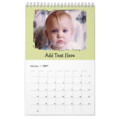 20 Foto personalisierter Text Kalender (Jan 2027)