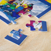 20 Foto-Raster-Collage Dunkelblau Puzzle (Seite)