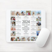 20 FotoCollage 2024 Jahr im Überblick Mousepad (Mit Mouse)