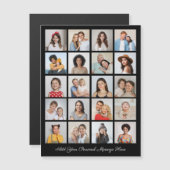 20 FotoCollage Fügen Sie Ihren Gruß Magnetkarte hi (Vorne/Hinten)