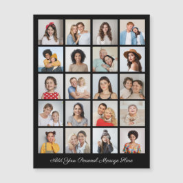 20 FotoCollage Fügen Sie Ihren Gruß Magnetkarte hi