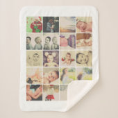 20 FotoCollage Personalisiert Sherpadecke (Vorderseite)
